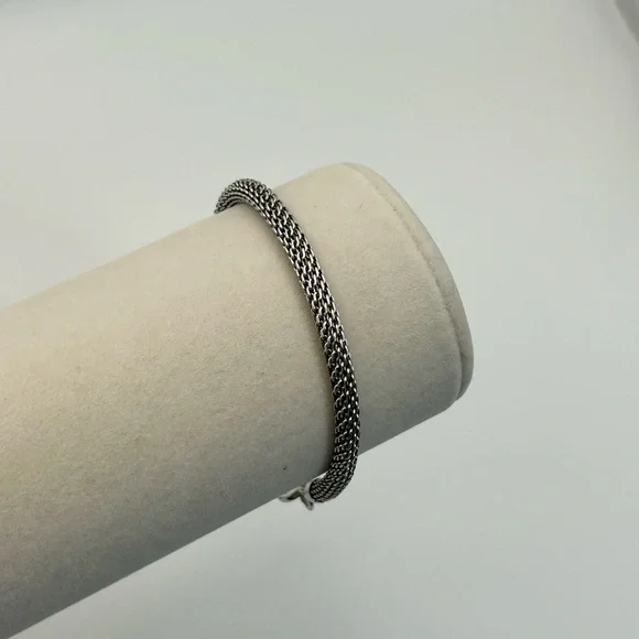 Brighton Beverly Glam Bracelet Add Charms J3960B Silver Plated Mesh 8" - Picture 4 of 11